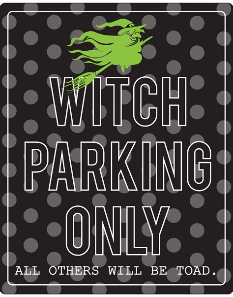 Witch parkinh sign